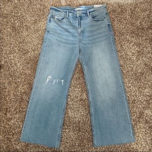NWT Loft Wide Leg High Waist Jeans